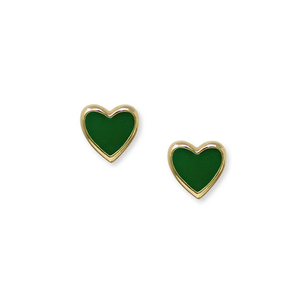 Icon Enamel Heart Studs