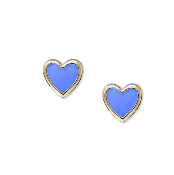 Icon Enamel Heart Studs