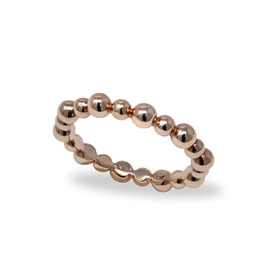 14K Rose Gold Dew Drop Ring