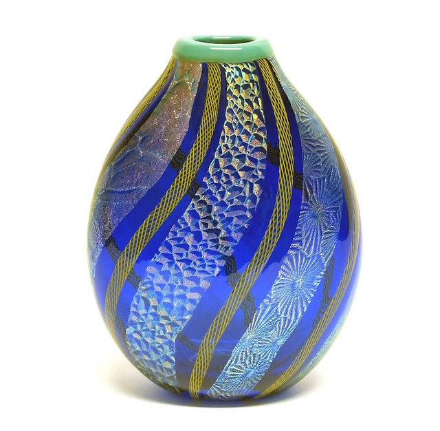 Dichroic and Latticino Vase