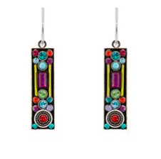 Architectural Long Rectangle Earrings