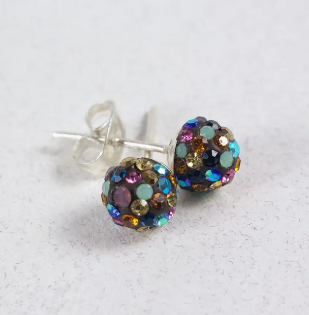 Bright Sphere Post Earrings