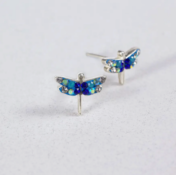 Mystic Dragonfly Post Earrings