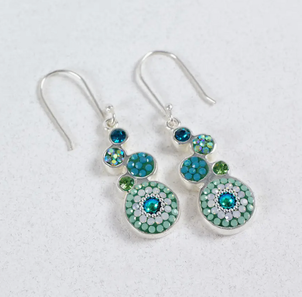 Bold Geometric Round Earrings