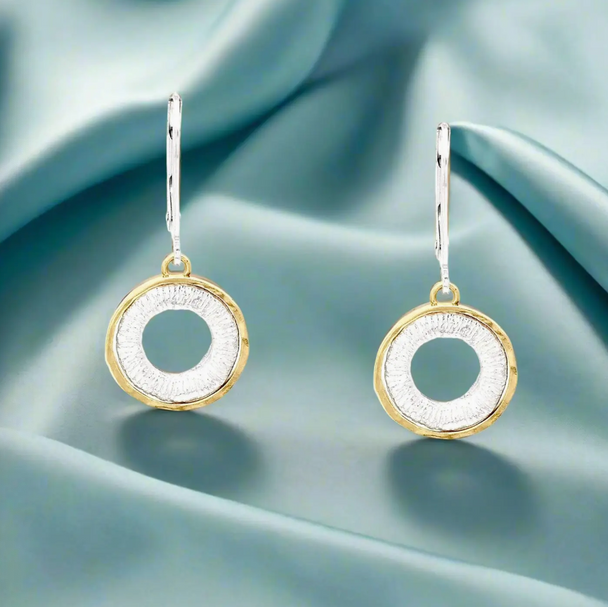 Etched Sunburst Earrings