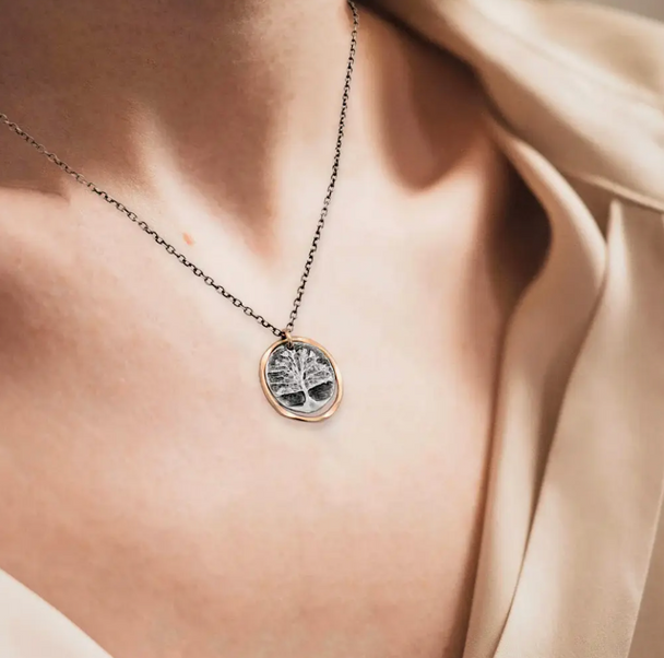 Oak Tree Pendant Necklace