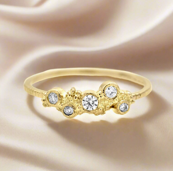 Diamond Cluster Ring
