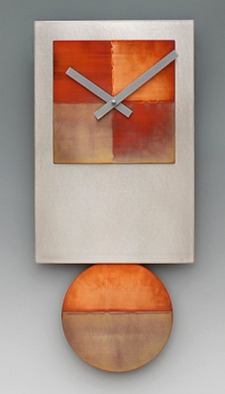 Steel Tie Pendulum Clock with Copper