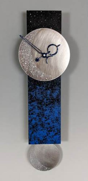 Narrow Moon Pendulum Clock