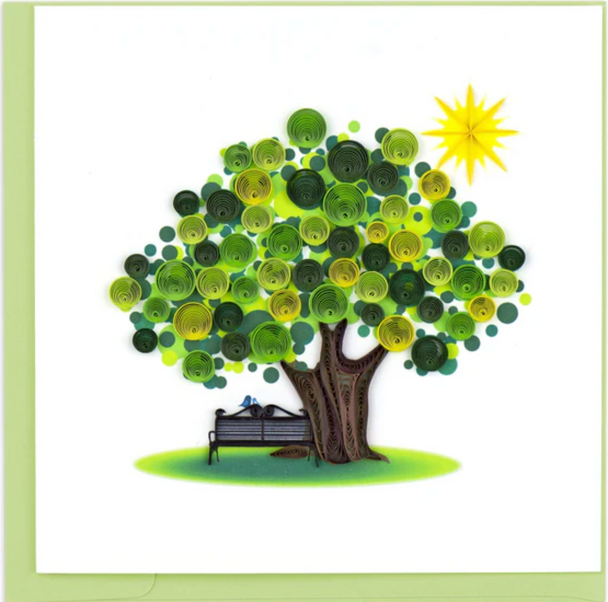 Summer Tree Quilled Greeting Card