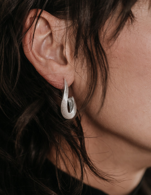 Brushed Twist Earrings