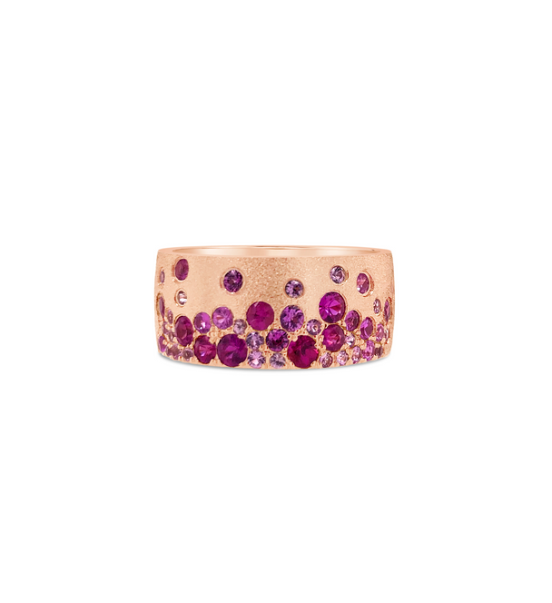 Pink Sapphire and Ruby Cigar Band