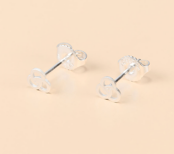 Interlocking Circle Post Earrings
