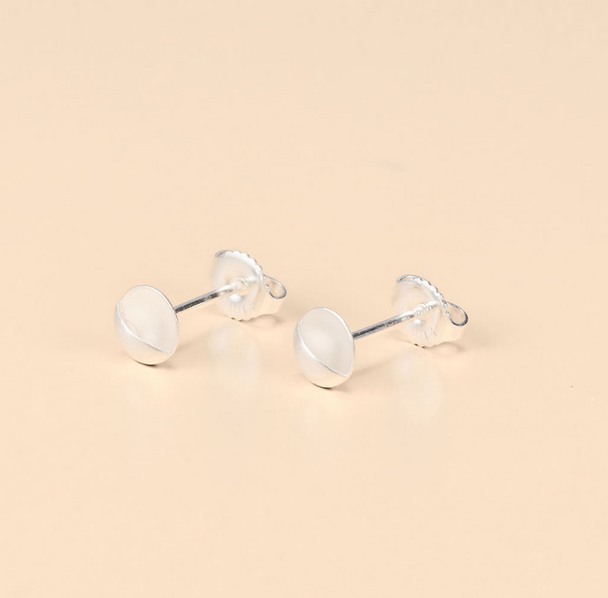 Pocket Circle Post Earrings