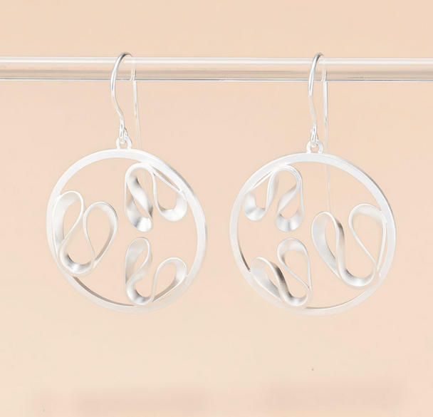 Vines and Hoop Drop Earrings