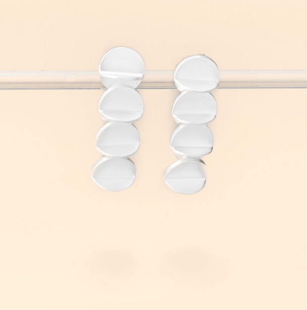 Drop Step Post Earrings