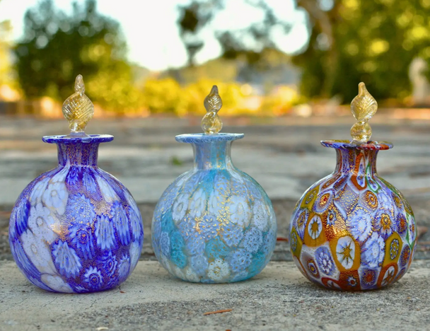 Milliefiore and Murano Glass Perfume Bottle
