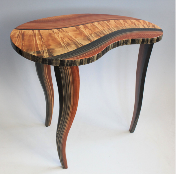 Golden Wedge Bean Side Table