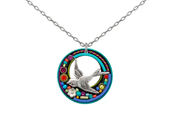 Paloma Hoop Pendant Necklace