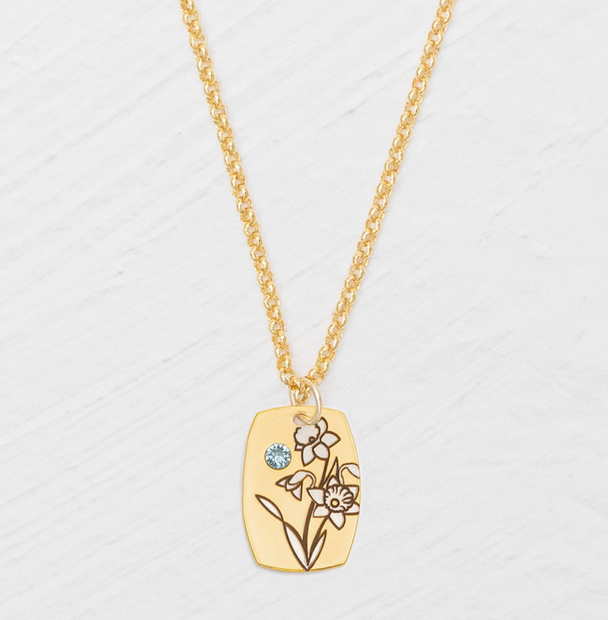 Birth Flower Necklace