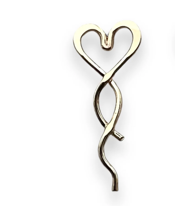 Tangled Heart Post Earrings