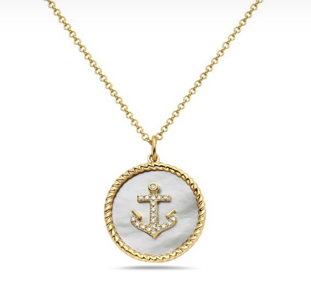 Anchor Medallion Necklace