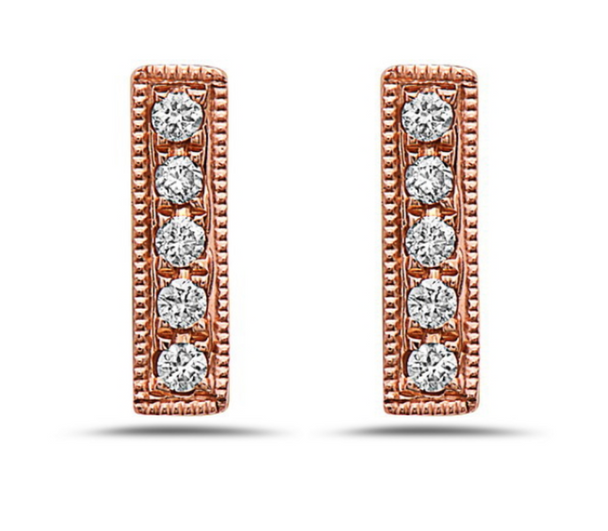 Diamond Stick Post Earrings
