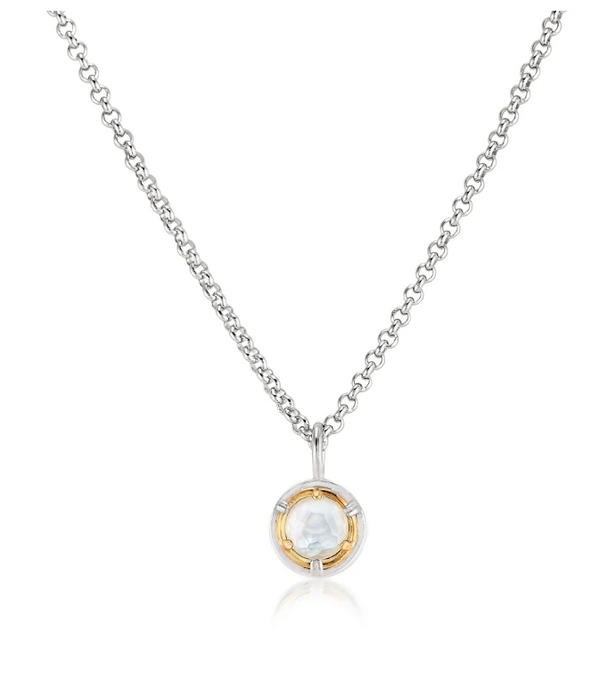 Petite Mother of Pearl Necklace with 18K Gold Vermeil