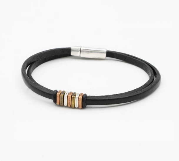 Black Square Wrap Bracelet