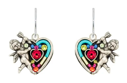 Cherub Heart Earrings