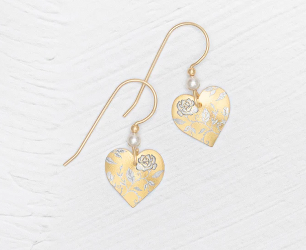 Budding Heart Earrings