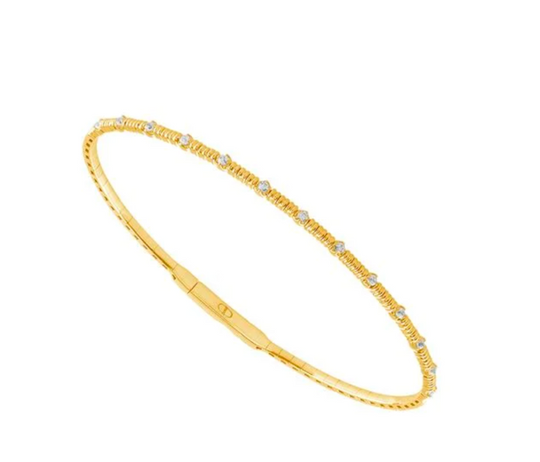 .2 CT Diamond Dot Flexi Bangle