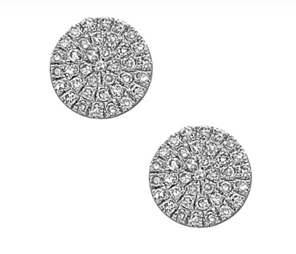 Diamond Pave Post Earrings