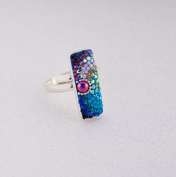 Rectangle Hue Adjustable Ring