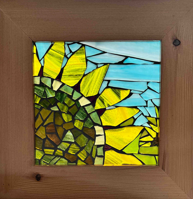 Sunflower Mosaic Window