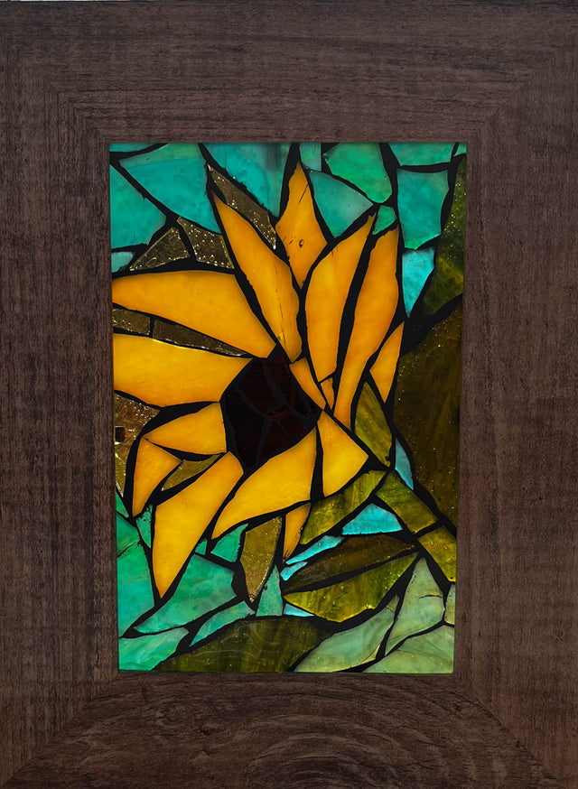 Sunflower Mosaic Window