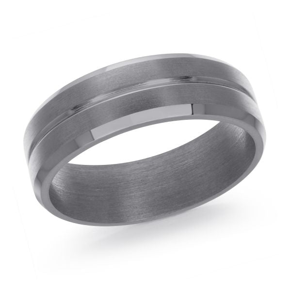 7MM Tantalum and Carbon Fiber Wedding Band