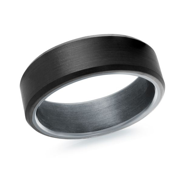 7MM Tantalum and Carbon Fiber Wedding Band