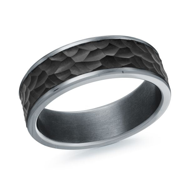 7MM Tantalum and Carbon Fiber Wedding Band