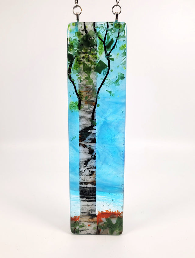 Blue Sky Single Birch Medium Window Hanger