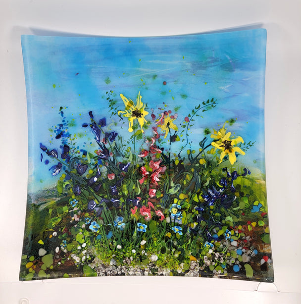 Wildflower Large Square Plate