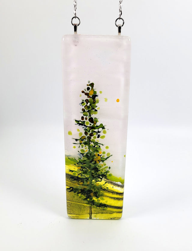 Pale Pink Sky Single Spruce Window Hanger