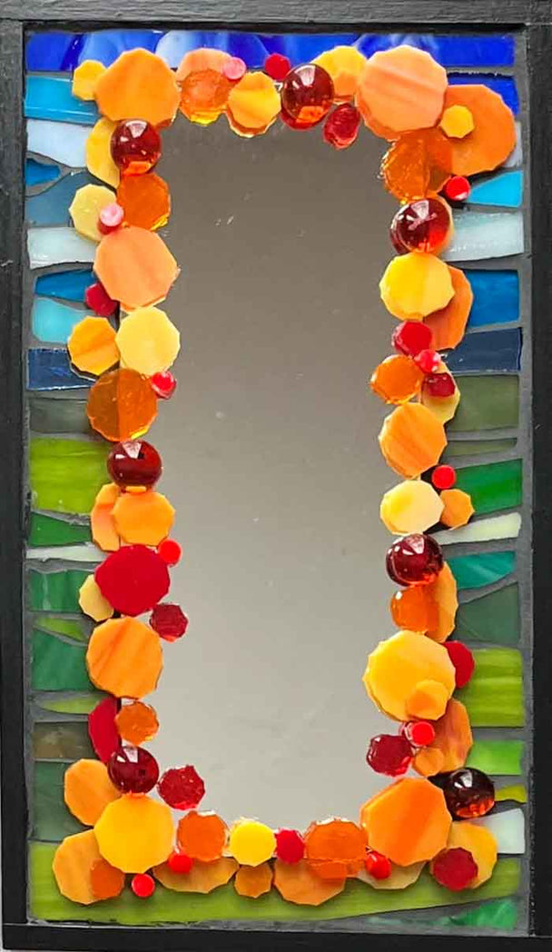 Orange Reflection Mirror