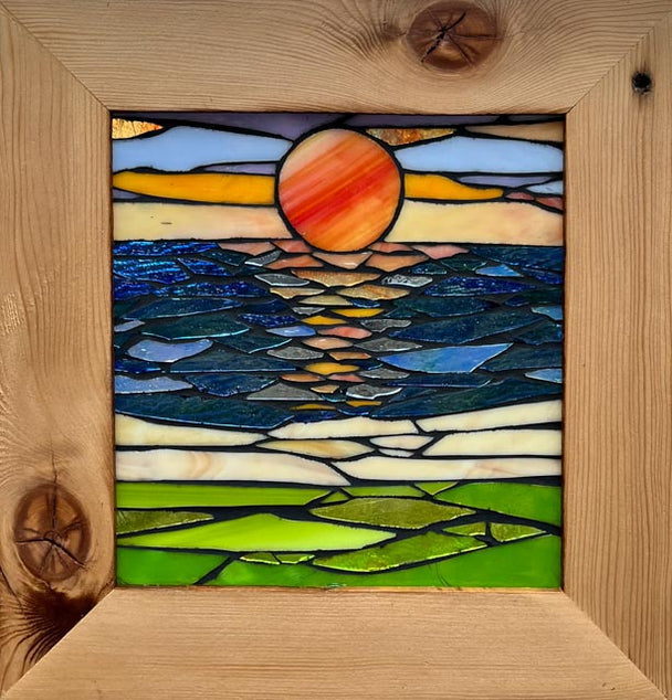 View From Shore Mosaic Window