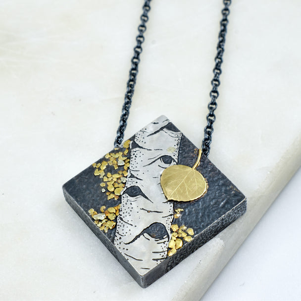 Aspen Duet Solo Pendant Necklace