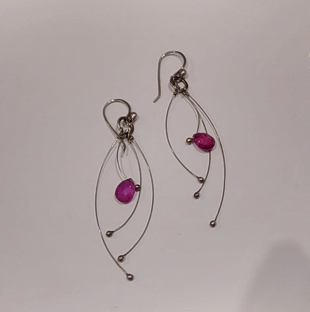 Sapphire Tickle Earrings