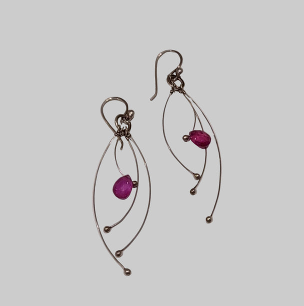 Sapphire Tickle Earrings