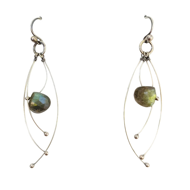 Labradorite Tickle Earrings