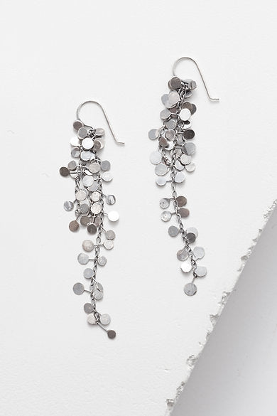 Long Bright Coined Earrings