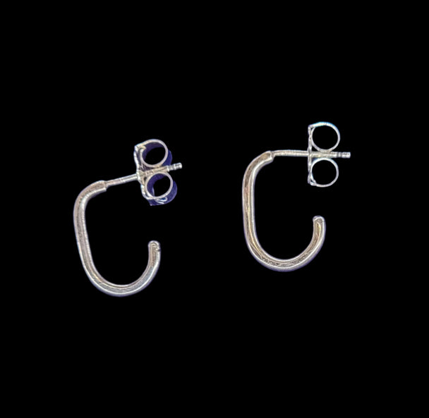 Paper Clip Hoop Earrings